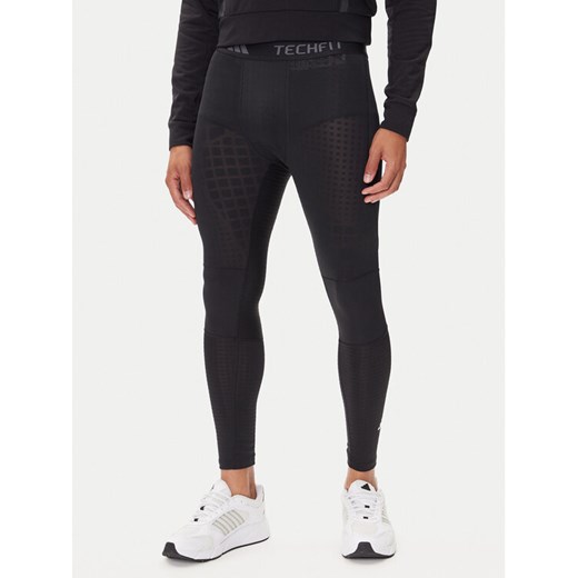 adidas Legginsy Techfit IN5582 Czarny Regular Fit ze sklepu MODIVO w kategorii Spodnie męskie - zdjęcie 185391544