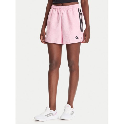 adidas Szorty sportowe Tiro x Common Goal JL9207 Różowy Loose Fit ze sklepu MODIVO w kategorii Szorty - zdjęcie 185391551