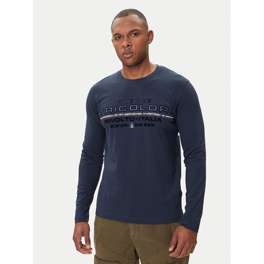 Aeronautica Militare Longsleeve 252TS2474UJ00641 Granatowy Regular Fit ze sklepu MODIVO w kategorii T-shirty męskie - zdjęcie 185391572