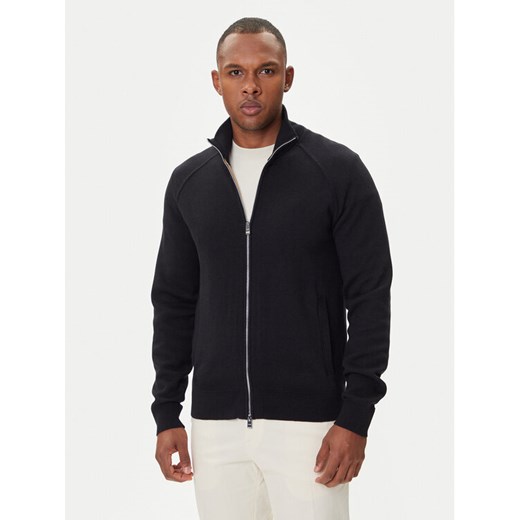 BOSS Kardigan H-Idino 50543150 Czarny Regular Fit ze sklepu MODIVO w kategorii Swetry męskie - zdjęcie 185391573