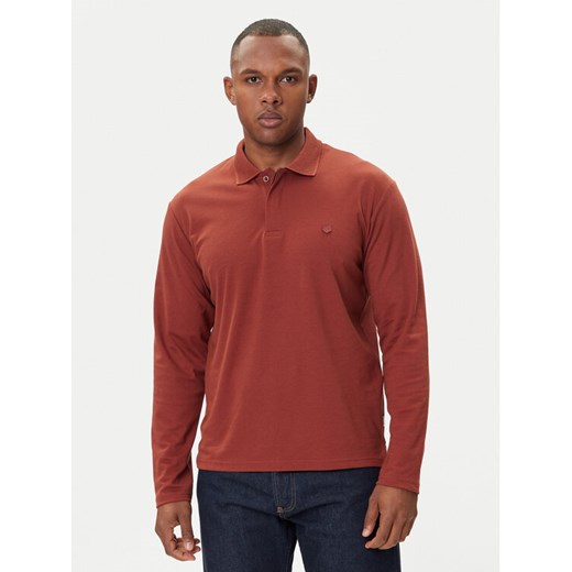 Jack&Jones Polo Crodney 12259645 Brązowy Regular Fit ze sklepu MODIVO w kategorii T-shirty męskie - zdjęcie 185391590