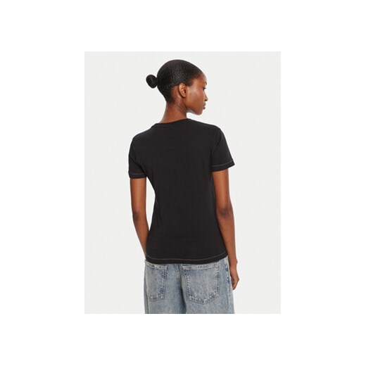 Desigual T-Shirt Letter Core 25WWTK04 Czarny Regular Fit Desigual XL MODIVO