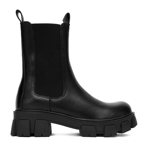 Botki DeeZee 12837-22-BLACK PU ze sklepu ccc.eu w kategorii Botki - zdjęcie 185393863