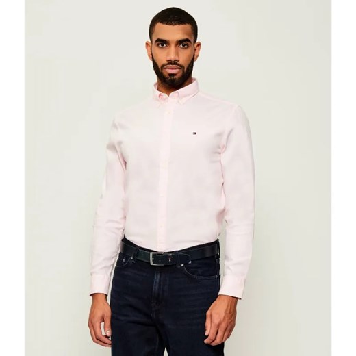 Tommy Hilfiger Koszula DOBBY | Slim Fit ze sklepu Gomez Fashion Store w kategorii Koszule męskie - zdjęcie 185394021
