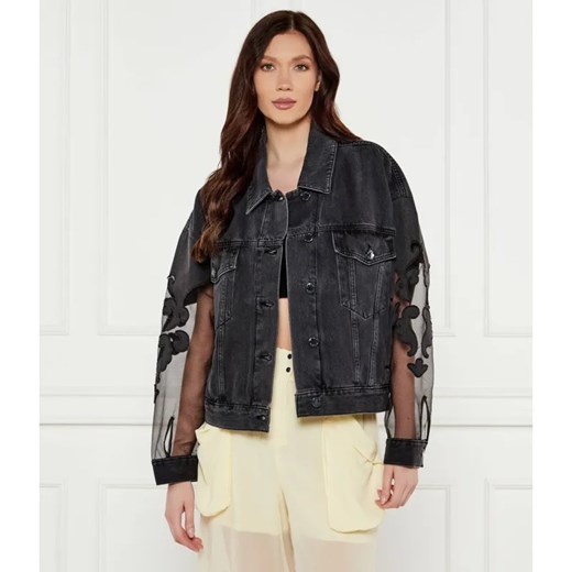 Pinko Jeansowa kurtka | Loose fit ze sklepu Gomez Fashion Store w kategorii Kurtki damskie - zdjęcie 185395112