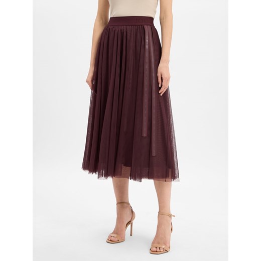 JOOP! Spódnica damska - Fridi Kobiety Dzianina bordowy jednolity ze sklepu vangraaf w kategorii Spódnice - zdjęcie 185396084