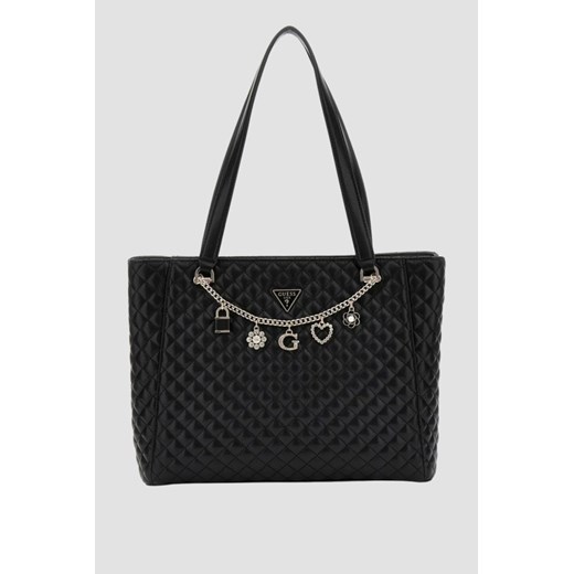 GUESS Czarna damska shopperka Everlee ze sklepu outfit.pl w kategorii Torby Shopper bag - zdjęcie 185396333
