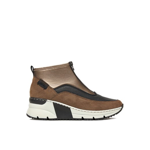 Sneakersy Rieker N6352-25 Brązowy ze sklepu eobuwie.pl w kategorii Buty sportowe damskie - zdjęcie 185396564
