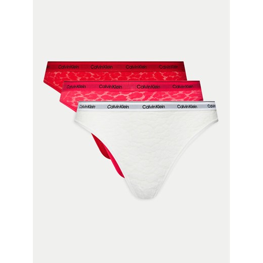 Calvin Klein Underwear Komplet 3 par fig klasycznych 000QD5069E Kolorowy ze sklepu MODIVO w kategorii Majtki damskie - zdjęcie 185397174
