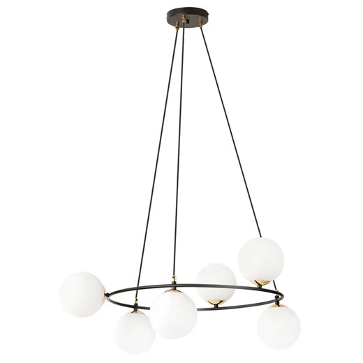Nowoczesna lampa wisząca z mlecznymi kloszami - D109-Lolejx ze sklepu Edinos.pl w kategorii Lampy wiszące - zdjęcie 185398462
