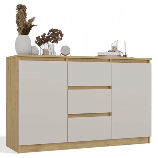 Stylowa komoda z szufladami dąb artisan + kaszmir Z9-S19 ze sklepu Edinos.pl w kategorii Komody - zdjęcie 185401284