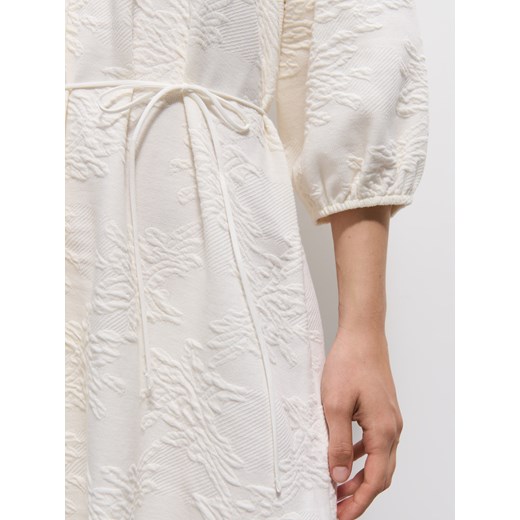 Mohito - Koszulowa sukienka mini - kremowy Mohito L Mohito