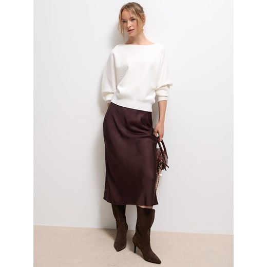 Mohito - Sweter basic - biały ze sklepu Mohito w kategorii Swetry damskie - zdjęcie 185402992