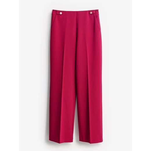 Mohito - Szerokie spodnie - fuksjowy ze sklepu Mohito w kategorii Spodnie damskie - zdjęcie 185403593