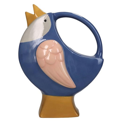 Kersten Wazon &quot;Bird&quot; w kolorze niebiesko-jasnoróżowym - 18 x 24 x 10 cm ze sklepu Limango Polska w kategorii Wazony - zdjęcie 185403922