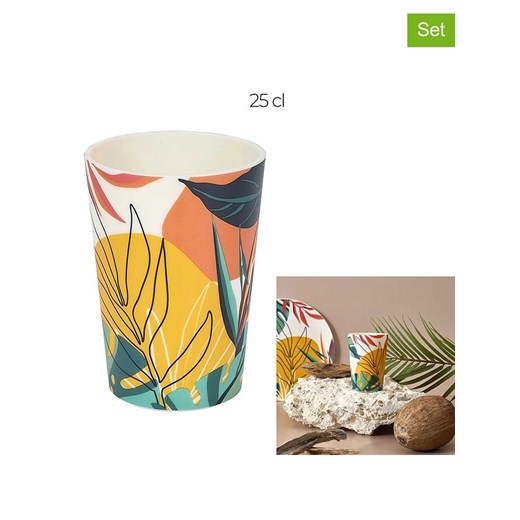 Garden Spirit Kubki (6 szt.) ze wzorem - 250 ml ze sklepu Limango Polska w kategorii Kubki - zdjęcie 185403991