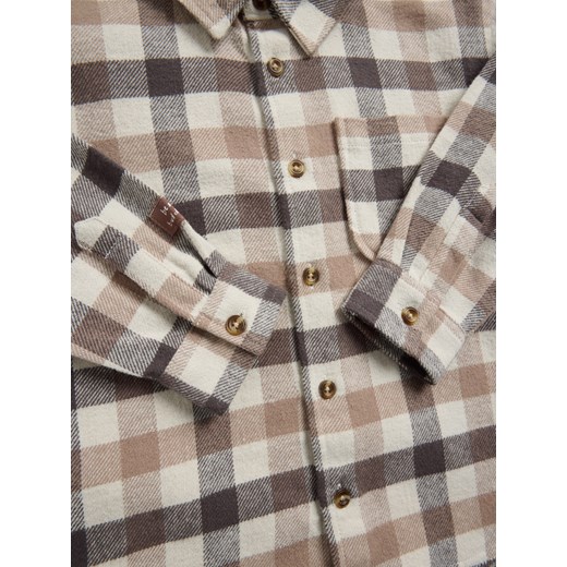 Reserved - Flanelowa koszula w kratę - brązowy Reserved 104 (3-4 lata) Reserved