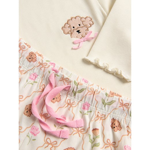 Reserved - Dwuczęściowa piżama - złamana biel Reserved 98/104 (2-4 lata) Reserved