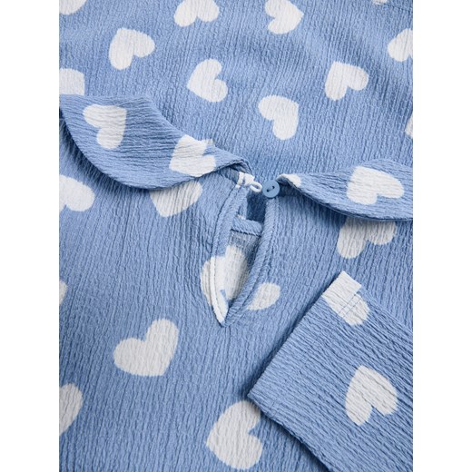 Reserved - Wzorzysta sukienka z kołnierzykiem - wielobarwny Reserved 104 (3-4 lata) Reserved