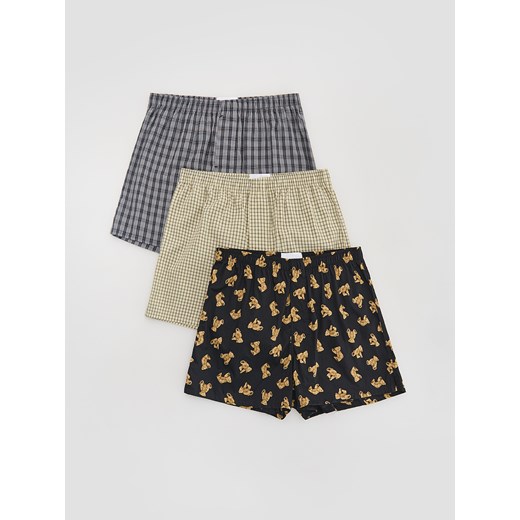Reserved - 3 pack bokserek Loose - beżowy ze sklepu Reserved w kategorii Majtki męskie - zdjęcie 185405984