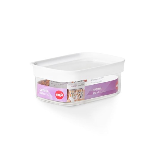 Emsa Pojemnik &quot;Optima&quot; w kolorze białym - 450 ml ze sklepu Limango Polska w kategorii Pojemniki kuchenne - zdjęcie 185406923