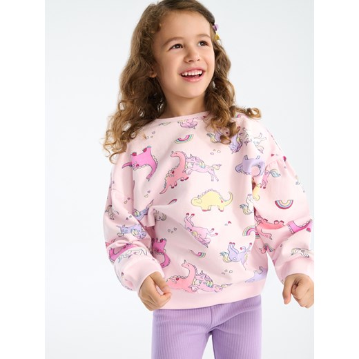 Sinsay - Komplet: bluza i legginsy - wielobarwny Sinsay 134 (8-9 l) Sinsay