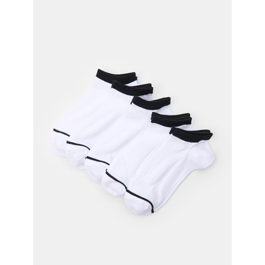 Sinsay - Prążkowane skarpetki stopki 5 pack - wielobarwny Sinsay 39/42 Sinsay