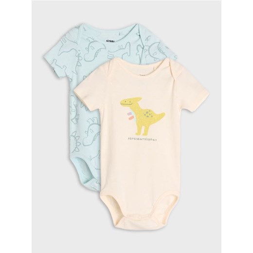 Sinsay - Body 2 pack - kremowy Sinsay 80 (9-12 m) Sinsay