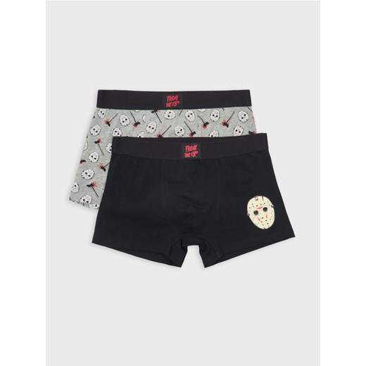 Sinsay - Bokserki classic ze wzorkiem Friday the 13th 2 pack - wielobarwny ze sklepu Sinsay w kategorii Majtki męskie - zdjęcie 185409921