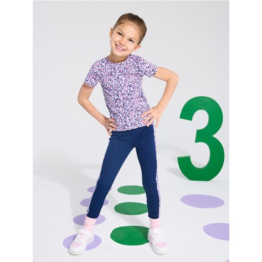 Sinsay - Komplet sportowy w kwiatowy wzór Active - fioletowy - id: 944GG-04X - marki Sinsay - 185410013 Sinsay - Komplet sportowy w kwiatowy wzór Active - fioletowy ze sklepu Sinsay w kategorii Komplety dziewczęce - zdjęcie 185410013