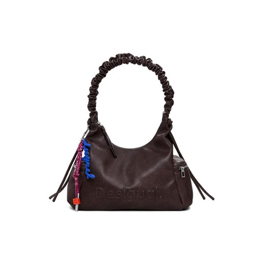 Torebka Desigual Half Logo Montvil 25WAXPAY Brązowy ze sklepu eobuwie.pl w kategorii Torebki damskie - zdjęcie 185411062
