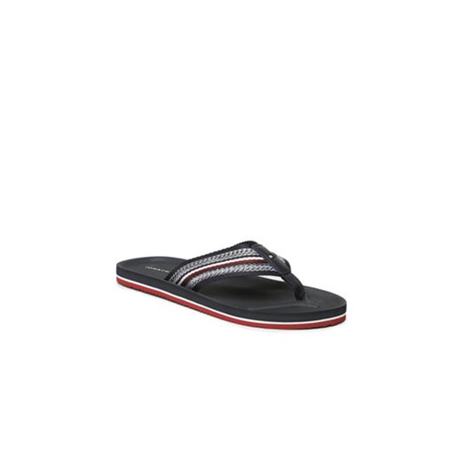 Japonki Tommy Hilfiger Comfort Corporate Beach Sandal FM0FM04616 Granatowy Tommy Hilfiger 42 eobuwie.pl