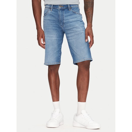 Wrangler Szorty jeansowe Colton 112362488 Niebieski Regular Fit ze sklepu MODIVO w kategorii Spodenki męskie - zdjęcie 185411950