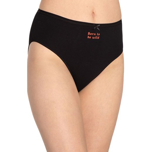3-pack bawełniane figi damskie plus size L-127BI-32, Kolor czarno-beżowo-ceglany, Rozmiar 2XL, LAMA ze sklepu Primodo w kategorii Majtki damskie - zdjęcie 185412903