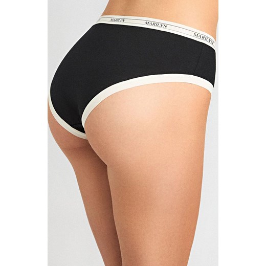 Marilyn figi damskie z bawełny organicznej w sportowym stylu czarne Denise, Kolor czarny, Rozmiar S/M, Marilyn ze sklepu Primodo w kategorii Majtki damskie - zdjęcie 185412960