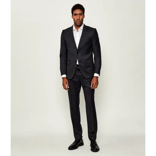 BOSS BLACK Wełniany garnitur H-Huge-2Pcs-224 | Slim Fit ze sklepu Gomez Fashion Store w kategorii Garnitury męskie - zdjęcie 185415132