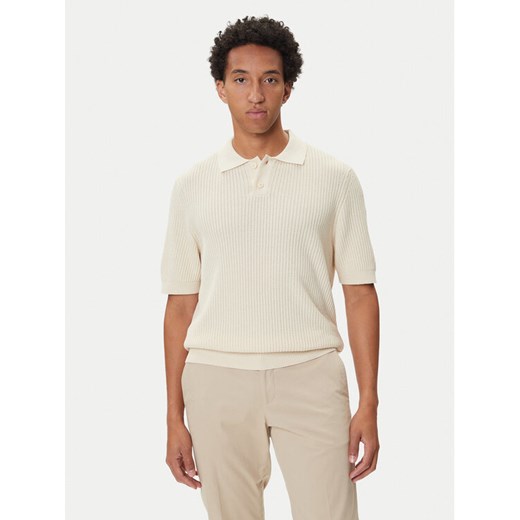 BOSS Polo Akoppo 50543670 Żółty Regular Fit ze sklepu MODIVO w kategorii T-shirty męskie - zdjęcie 185415904