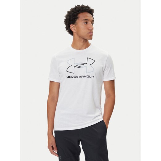 Under Armour T-Shirt Ua Gl Foundation Update Ss 1382915 Biały Loose Fit ze sklepu MODIVO w kategorii T-shirty męskie - zdjęcie 185415910
