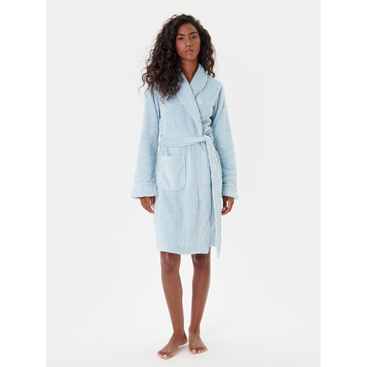 LAUREN RALPH LAUREN Szlafrok ILN42455 Błękitny ze sklepu MODIVO w kategorii Szlafroki damskie - zdjęcie 185415981