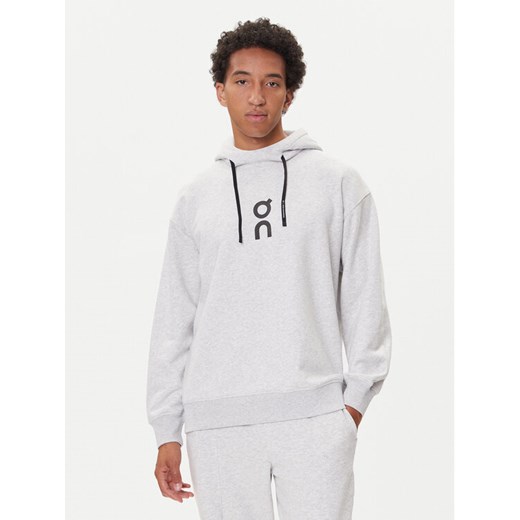 On Bluza Club Hoodie 1ME1003 Szary Relaxed Fit ze sklepu MODIVO w kategorii Bluzy męskie - zdjęcie 185416002