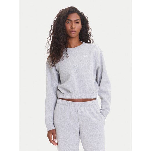 Under Armour Bluza Ua Rival 6007035 Szary Loose Fit ze sklepu MODIVO w kategorii Bluzy damskie - zdjęcie 185416022