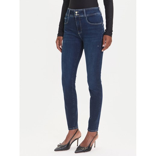 Guess Jeansy W5RA34 D5PY1 Granatowy Skin Fit ze sklepu MODIVO w kategorii Jeansy damskie - zdjęcie 185416032