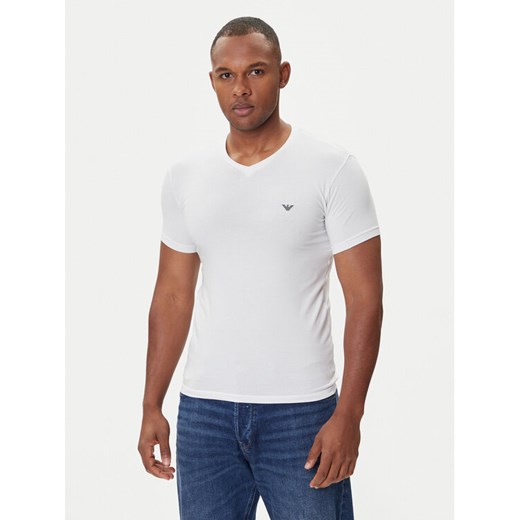 Emporio Armani Underwear T-Shirt EM000380 AF14133 U0002 Biały Fitted Fit ze sklepu MODIVO w kategorii T-shirty męskie - zdjęcie 185416092
