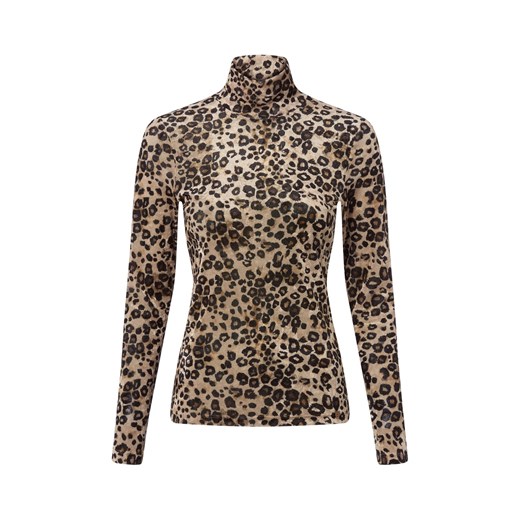 Marc Cain Damska koszulka z długim rękawem Kobiety beżowy wzorzysty ze sklepu vangraaf w kategorii Bluzki damskie - zdjęcie 185417711