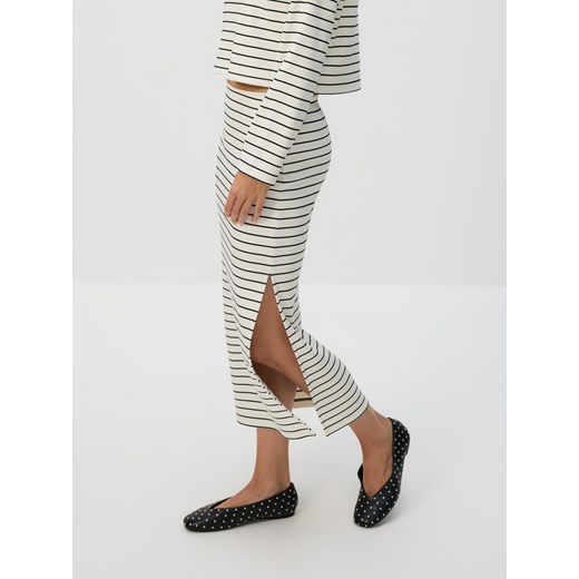 Reserved - Spódnica midi z wiskozą - wielobarwny Reserved XS Reserved