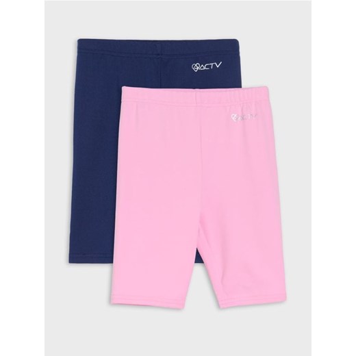 Sinsay - Szorty z elastycznej dzianiny 2 pack Active - granatowy - id: 953GG-59X - marki Sinsay - 185420214 Sinsay - Szorty z elastycznej dzianiny 2 pack Active - granatowy ze sklepu Sinsay w kategorii Spodenki dziewczęce - zdjęcie 185420214