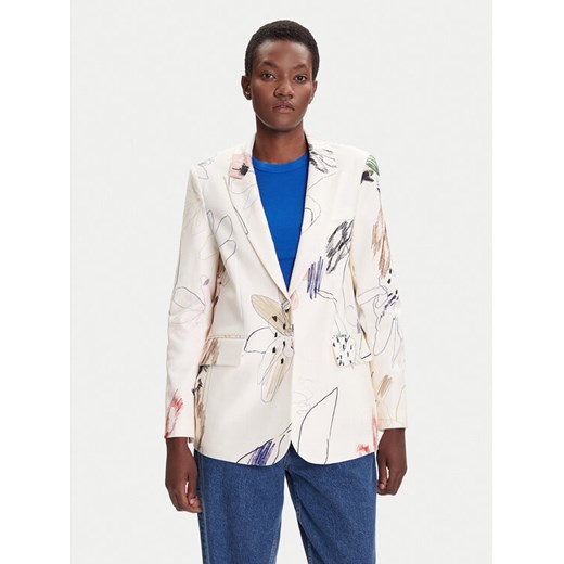 Desigual Marynarka Arty 25WWEW21 Biały Regular Fit ze sklepu MODIVO w kategorii Marynarki damskie - zdjęcie 185423020