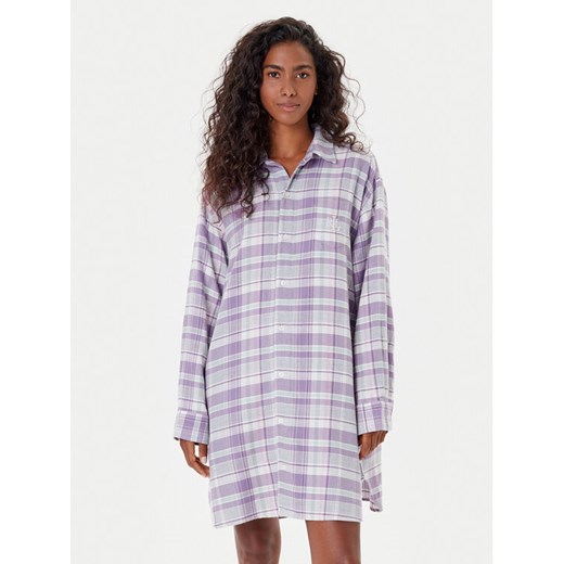 LAUREN RALPH LAUREN Koszula nocna ILN32448 Fioletowy Relaxed Fit ze sklepu MODIVO w kategorii Koszule nocne - zdjęcie 185423044