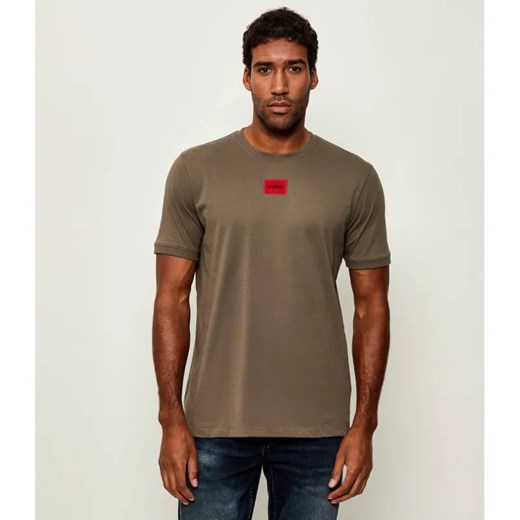 HUGO T-shirt Diragolino212 | Regular Fit ze sklepu Gomez Fashion Store w kategorii T-shirty męskie - zdjęcie 185423962