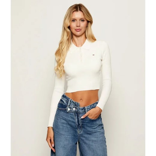 Tommy Jeans Polo TJW ESSENTIAL | Cropped Fit ze sklepu Gomez Fashion Store w kategorii Bluzki damskie - zdjęcie 185423984